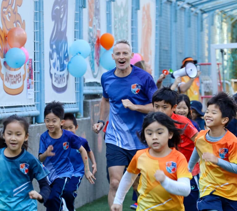 Running with kids during Terry Fox Run